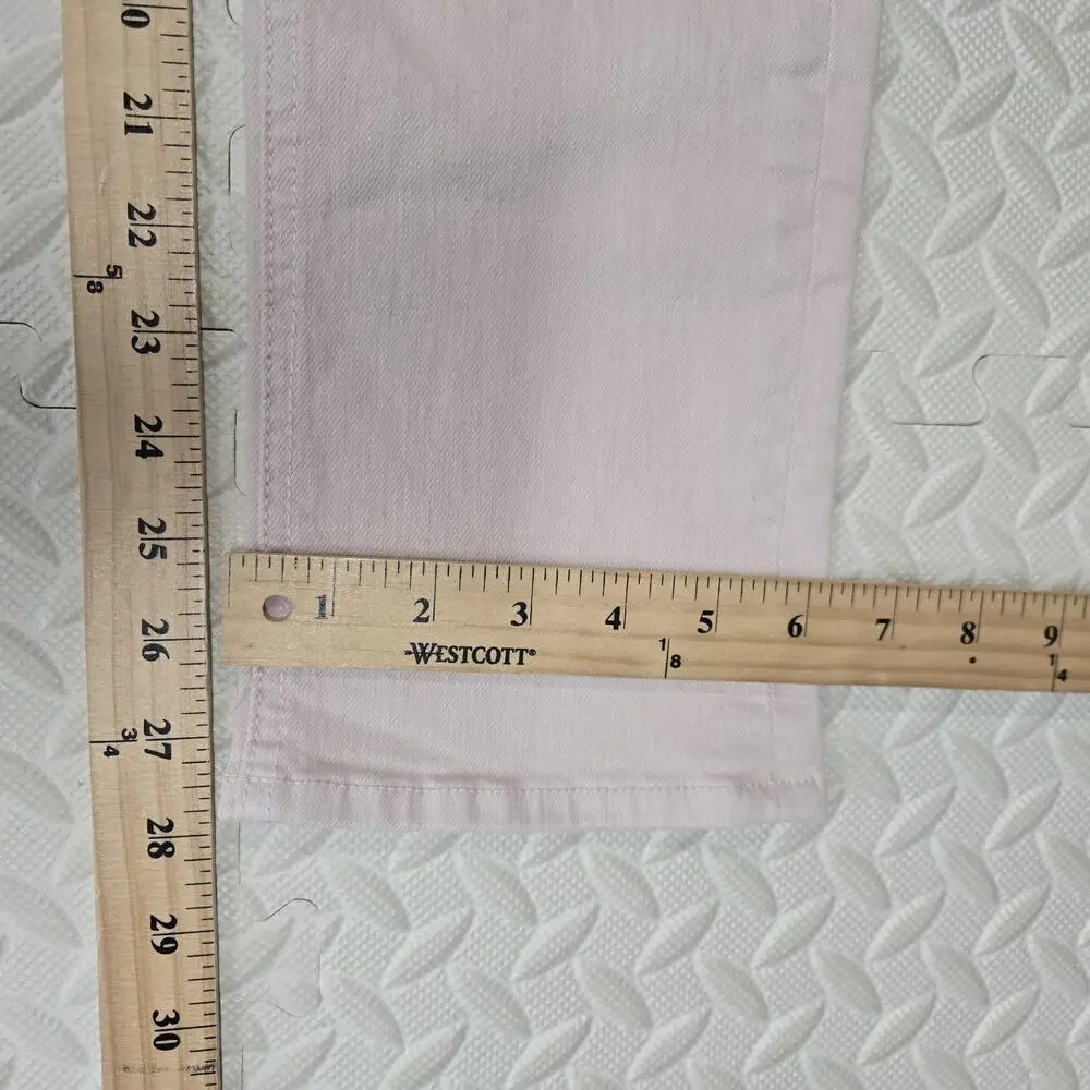 Mother jeans Womens 27 The Dazzler Hover Date Night Light Pink Straight Leg Crop - Picture 12 of 12